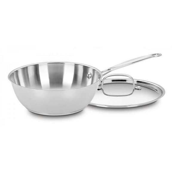Cuisinart Chef's Classic Stainless Cookware 3 Quart Chef's Pan with Cover