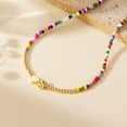 thumbnail image 5 of Turandoss Heart Initial Necklaces for Girls 14K Gold Plated Colorful Beaded Tiny Heart Pendant Choker Letter a-z Kids Jewelry Birthday Gifts for Women Girls Age 8-12, 5 of 8