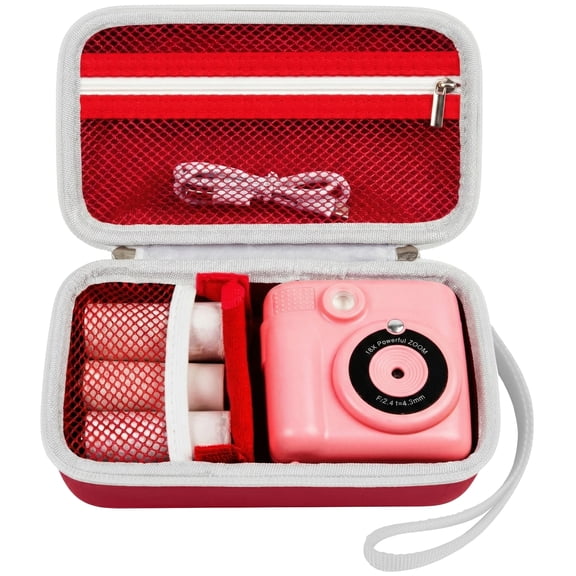 Case Compatible with ESOXOFFORE for Dylanto for Mafiti Instant Print Camera for Kids, Film Camera Storage Holder Organizer Bag (Box Only)- Red