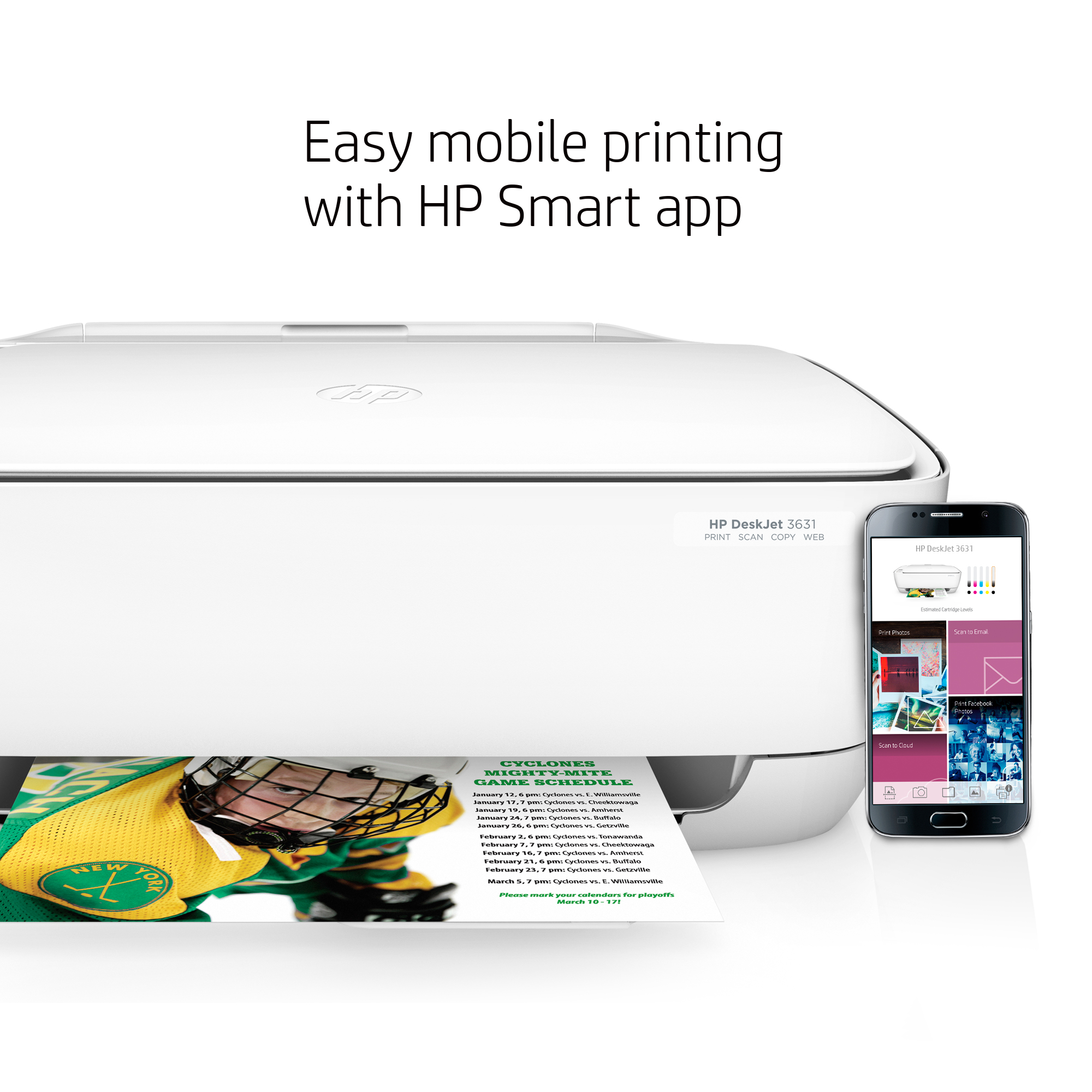 HP DeskJet 3631 All-in-One Compact Printer with Wireless Printing (K4T94A) - image 5 of 13