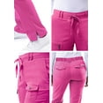 thumbnail image 4 of Adar Pro Scrubs For Women - Skinny Leg Yoga Scrub Pants - P4100P - Fruit Punch - 2X, 4 of 7