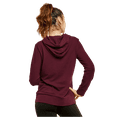 thumbnail image 3 of Women's Lightweight Cotton Single Jersey Active Pullover Hoodie Sweatshirt, Burgundy L, 1 Pack, 3 of 4