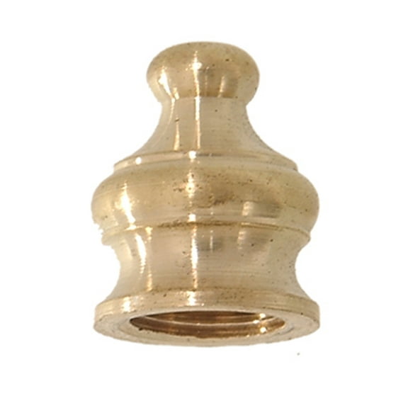 B&P Lamp® 11/16" Ht., Brass Pyramid Finial, Tap 1/8F