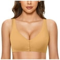 thumbnail image 4 of FhsagQ Bra Bras for Women Set with Robe Comfortable Adjustable Bra No Underwire Seamless Bra for Women Womens Bras Plus Size Push Up Bras for Women Yellow L, 4 of 4