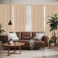thumbnail image 2 of Ambesonne Tan Window Curtains, Classic Retro Polka Dots, Each 28" W x 63" L, Brown Pale Coffee Tan, 2 of 5