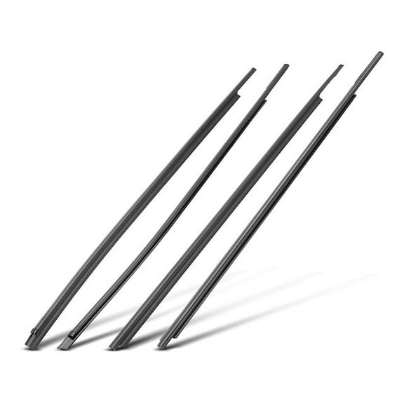 Door Window Belt Weatherstrip Kit 4 - Compatible with 2007 - 2017 Toyota Tundra 2008 2009 2010 2011 2012 2013 2014 2015 2016