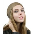 thumbnail image 2 of NYFASHION101 Unisex Comfort & Warm Knit Studded Slouchy Beanie Hat Taupe, 2 of 4