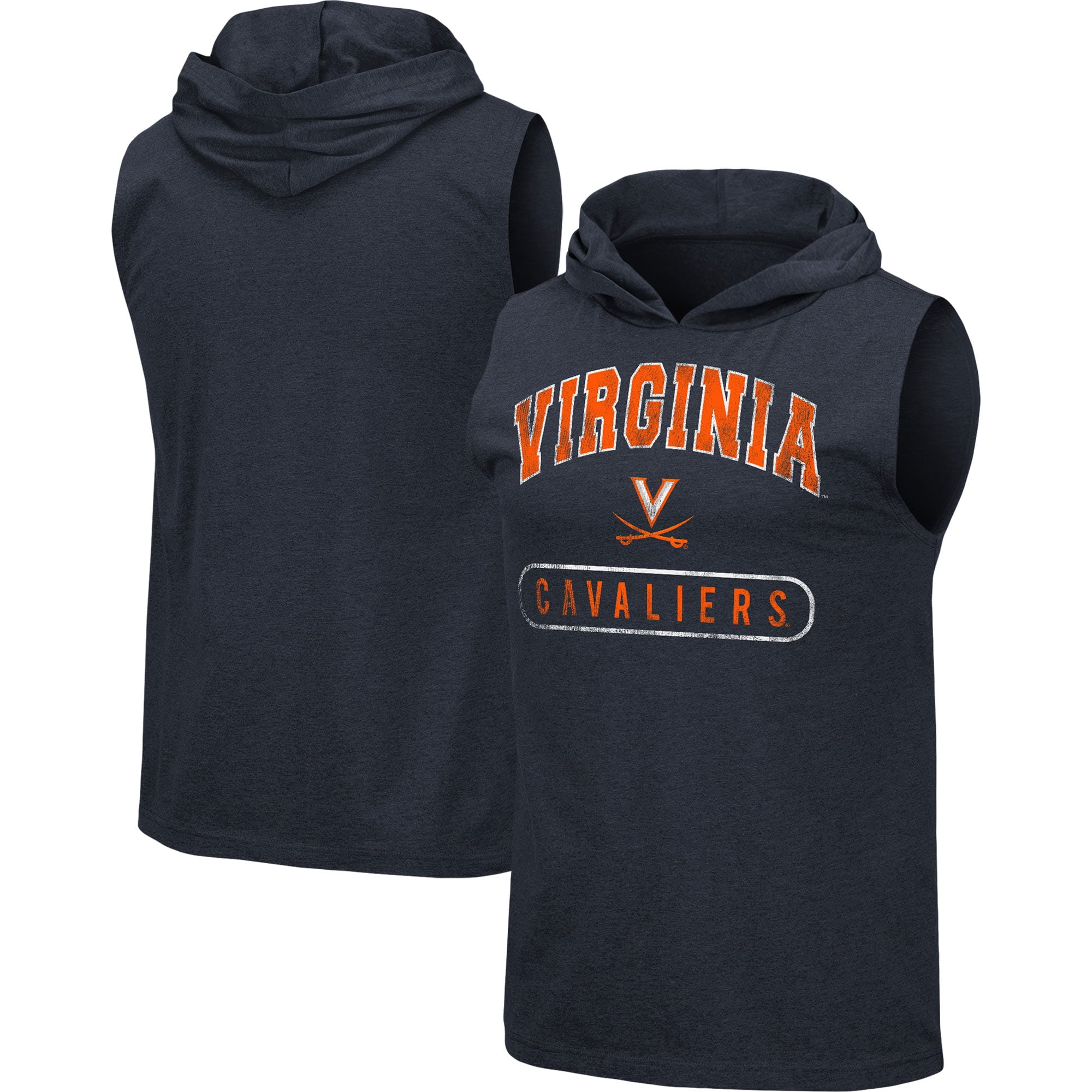 Men's Colosseum Heathered Navy Virginia 