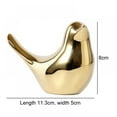thumbnail image 2 of Bird Statues Home Decor Modern Style Gold Decorative Ornaments For Living Room Bedroom Office Desktop Cabinets, 2 of 9