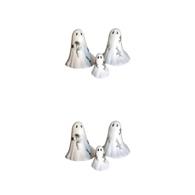 Wosthever Spooky Halloween Sculptures Set - Artesanía segura y exquisita para los amantes de la emoción Estatua de escritorio 3 piezas 3 piezas 2piezas