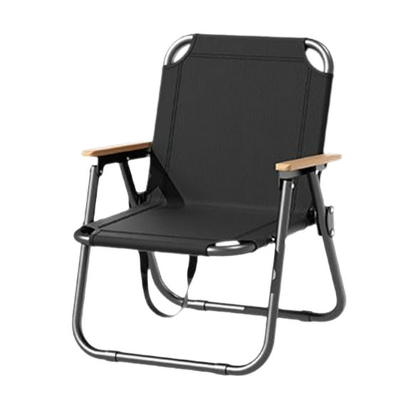 figatia Camping Chair Foldable Chair with Handles Heavy Duty Outdoor Chair Fishing Chair for Beach Fishing Backpacking Hiking Camping Black