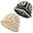 Black+Beige, variant on BadPiggies 2 Pack Crochet Bucket Hats for Women Knitted Floppy Summer Fisherman Hat Foldable Wide Brim Sun Cap