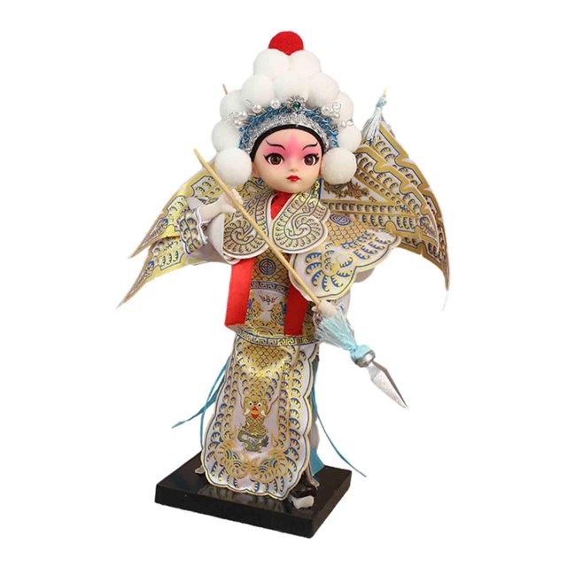 Estatua de muñeca china Colección de regalos para el Día de la Madre Artesanía Adorno de mesa para Yang Zongbao