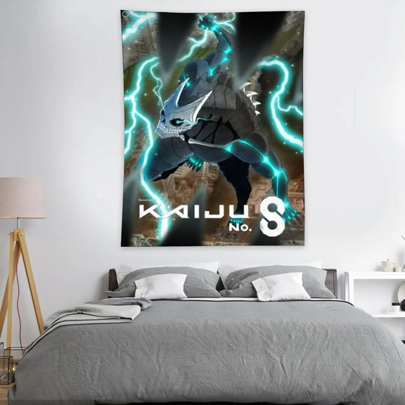 Tapestry for Kaiju No. 8 Bedroom Dorm wall hanging Poster Backgrounds Wall Art Decorations Kids Girls Teens Gifts Funny 40×30 inch