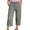 Dark Gray, variant on CPNG Girls Capris Pants Summer Casual Cotton Linen Straight Wide Leg Loose Drawstring Elastic Waist Cropped Trouser(Purple,6-7 Years)