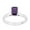 Amethyst, variant on 7X5MM Emerald Cut Garnet 925 Sterling Silver Solitaire Women Engagement Ring