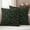 Green Black, variant on Dark Green Leaves Outdoor Waterproof Pillow Covers, Pastoral Watercolor Botanical Plant Decorative Square Throw Pillowcase Sofa Cushion Sham for Patio/Couch/Chair, 26"x26" 2 Pack