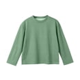 thumbnail image 5 of YOUYEDIAN Waffle Long Sleeve T-Shirts Boys 4-14 Years Kids Thermal Crew Neck Tops Youth Fall Warm Shirts Basic Tees (Light Green, 8-9 Years), 5 of 5