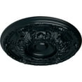 thumbnail image 3 of Ekena Millwork 19"OD x 1 1/2"P Granada Ceiling Medallion (Fits Canopies up to 7 1/8"), Hand-Painted Night Shade, 3 of 7
