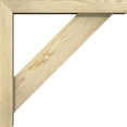 thumbnail image 3 of Ekena Millwork 4"W x 20"D x 20"H Traditional Block Rough Sawn Bracket w/ Offset Brace, Douglas Fir, 3 of 25