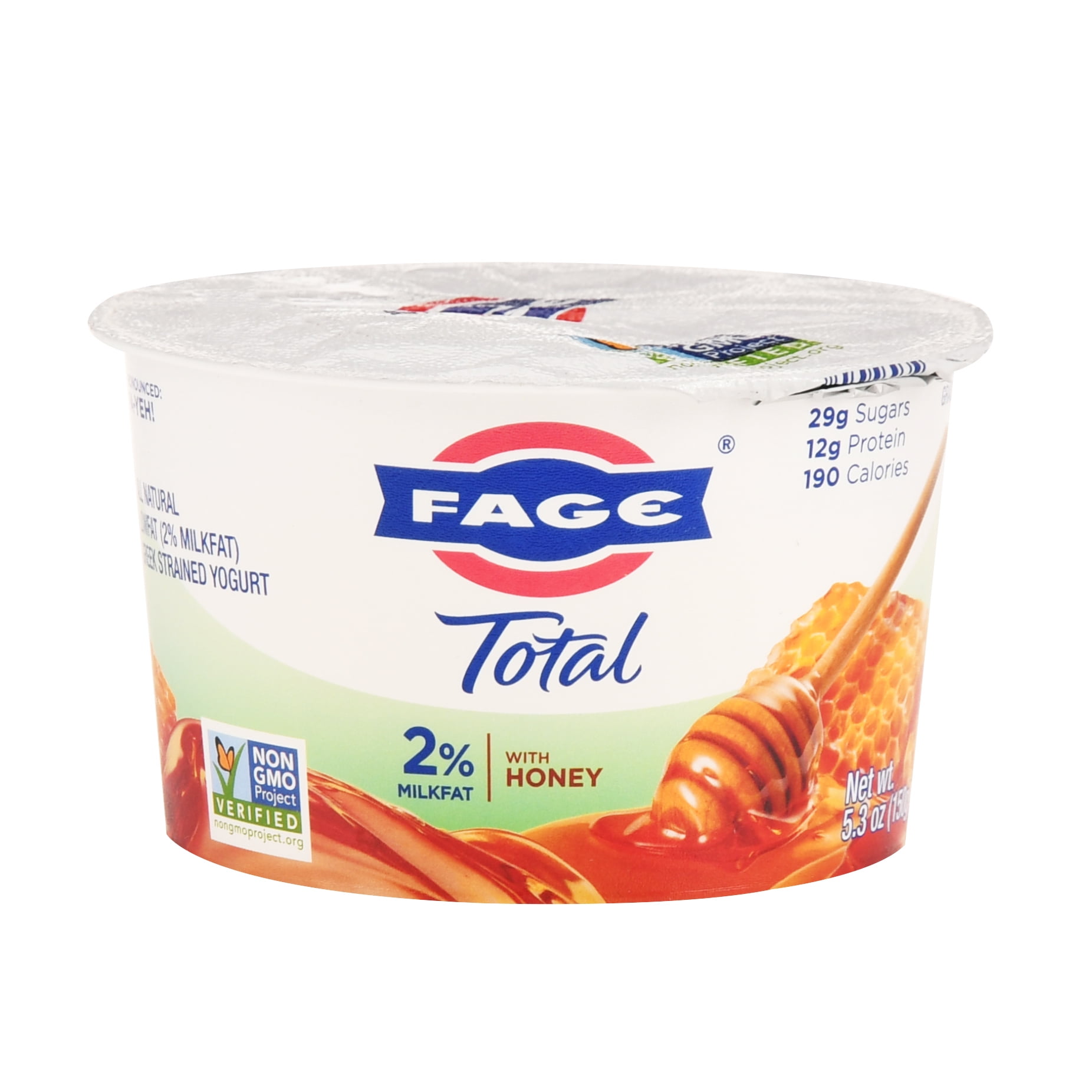 Fage Total Lowfat Greek Strained Yogurt Honey, 5.3 OZ