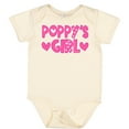 thumbnail image 3 of Inktastic Poppy's Girl Pink with Hearts Girls Baby Bodysuit, 3 of 5