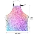 thumbnail image 5 of Lsque Colorful Glitters Waterproof Apron Chef Aprons for Men Heavy Duty Chemical Work Apron Extra Long Grilling Aprons with Adjustable Bib Apron, 5 of 9