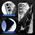 thumbnail image 7 of FKBRCL4U Compatible with Samsung Galaxy S24 FE Case Black and White Marble Pattern for Girl Full Body Design Soft Silicone Drop Shock Scratch Protection, 7 of 7