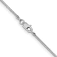 thumbnail image 3 of 14K White Gold Franco Chain Necklace 18 inch .9 mm with Lobster Clasp 0.9, 3 of 4