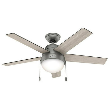 Matte Silver Ceiling Fan - Hunter 46