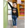 thumbnail image 2 of Tstars Turkey Shirt Toddler Gobble Gobble Thanksgiving Kids Long Sleeve Shirts 2T Black, 2 of 6
