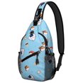 thumbnail image 1 of Japanese Food Sushi Roll Sushi Lover Lightweight Multipurpose Travel Sling Backpack Small and Durable, 1 of 6