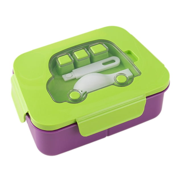 COM1950s Lunch Box Kids, Bento Lunch Box for Kids, Lunch Box 800Ml 3 Compartment Bento Lunch Box for Kids Lunch Containers for Adults Leak Proof Microwaveable Feature, Bento Box Adult Lunch Box