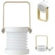thumbnail image 1 of Lámpara de mesa plegable 4 en 1, luz LED retráctil USB, linterna portátil con mango de madera y linterna, (blanco), 1 of 5