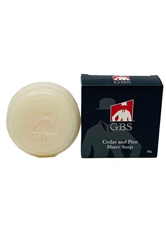 G.B.S 97% All Natural Men's Cedar and Pine Shave Soap Creates a Rich Lather