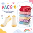 thumbnail image 4 of EALLCO Girls Ankle Socks 12 Pairs Lightweight Soft Breathable Multi-Color Kids Socks for School Daily Wear, 4 of 7