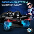 thumbnail image 6 of Kids Bikes Aosom Electric Car for Kids, 12V Licensed BMW Ride on Car with 2.4G Remote Control, Suspension System, Horn Honking, Music, Lights for Boys and Girls, Black,Kids Riding Toys, 6 of 11