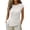 White, variant on QASIEATN Trendy Essentials Clothing for Women: Elegant Solid Color Ruched Asymmetrical T Shirt for Spring & Summer Fall Fashion Outfits for Women