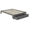 thumbnail image 2 of AFI Colorado 14" Queen Wood Platform Bed Frame with Foot Drawer Storage, Grey, 2 of 6