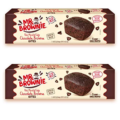 Mr Brownie Chocolate Brownie Bites 2 Boxes (5 Individually Wrapped
