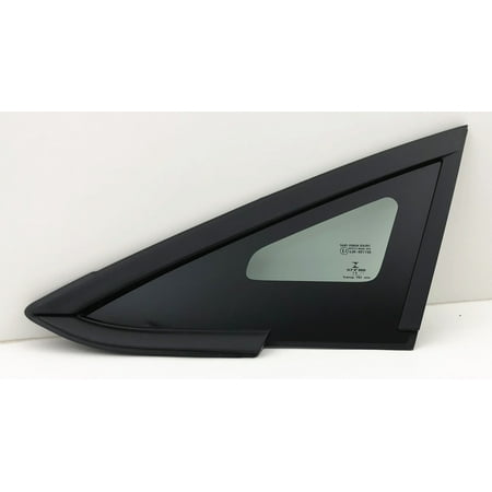 Side Moulding Left Driver - Fits 2011-2018 Ford Fiesta Driver Left Side Front Vent Window Glass Black Moulding OEM