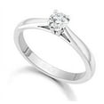thumbnail image 2 of Gorgeous Cheap Solitaire Wedding Ring 0.25 Carat Round Cut Diamond on Gold, 2 of 2