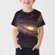 thumbnail image 2 of Camiseta de manga corta crop top estilo niños estrella impresión cuello redondo casual para chicos chicas chicos camiseta de manga corta, 2 of 5