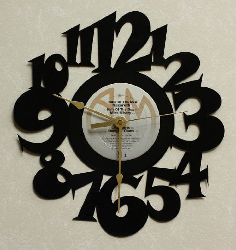 KISS Vinyl LP Record Wall Clock by Rock Clock