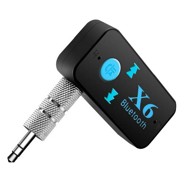 X6 HandFree Adapter Bluetooth Receiver Auto Car Bluetooth Aux Kit Music  3.5mm Audio Stereo Bluetooth Car Kit Receiver 