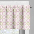 thumbnail image 5 of Ambesonne Retro Valance & Curtain, Pastel Tones Circular Motif, 55"x30", Sage Green Pale Pink, 5 of 7