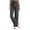Gray, variant on Women's Paperbag Waist Wide Leg Pants Crinkle Textured Dressy Work office Trousers with Tie Belt & Pockets for Casual Summer Wine