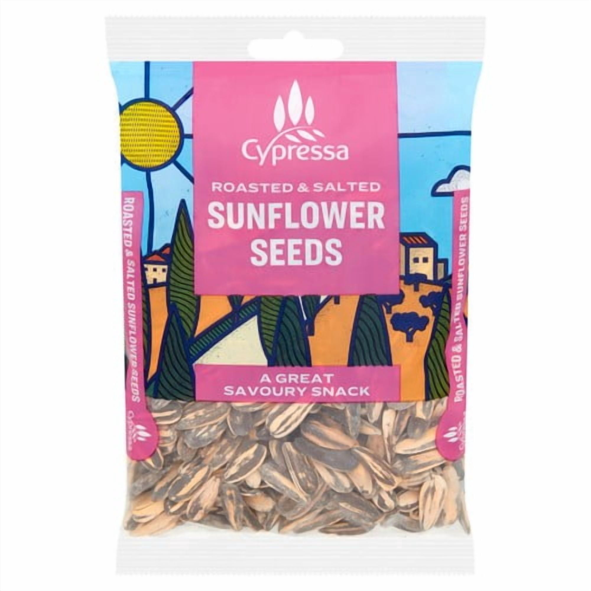 Cypressa Roasted & Salted Sunflower Seeds 100g, British Import (Pack of 3)