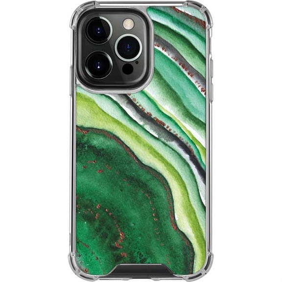 Skinit Geode Kiwi Watercolor Geode iPhone 13 Pro Clear Case