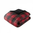 thumbnail image 3 of King Cal King Faux Wool to Faux Fur Down Alternative Comforter Set Multicolor Plaid Print Oeko Tex Certified Machine Washable, 3 of 6